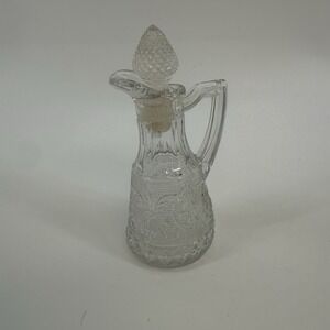 Duncan & Miller Crystal Sandwich 5 3/4" Oil Bottle with Stopper